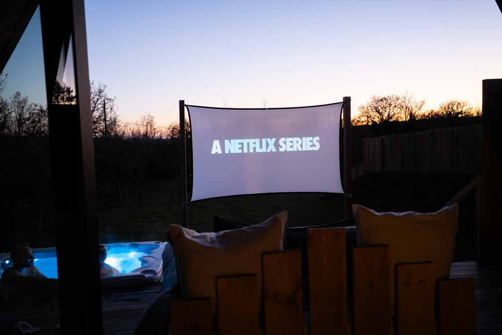 Cinéma sur la terrasse